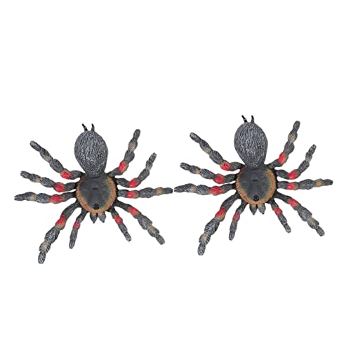 ERINGOGO 2 Stück Tiermodell Insekten Riese simulierte Spinnenfigur Halloween- Halloween Dekoration Halloween Decor Spinnen-Parodie-Requisite Neuheit Spinnenmodell Plastik von ERINGOGO