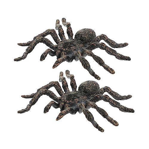 ERINGOGO 2 Stück Tiermodell Insekten realistische große Spinne schreckliches Spinnenmodell halloweenkostüme Halloween großes Spinnenspielzeug gruseliges Spinnenspielzeug Plastik von ERINGOGO