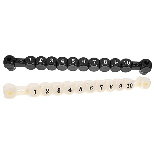 ERINGOGO 2 Stück Tischfußball Scorekeeper Teiliges Multifunktionale Punktanzeige aus Robustem Kunststoff Leichte Tischkicker Ersatzteile Kompakter Torzähler für Fußballtische Schwarz und von ERINGOGO