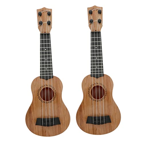 ERINGOGO 2 Stück Ukulele Langlebiges Kunststoff Musikinstrument Sicher und Realistisch für Frühe Musikalische und Anfänger Perfektes für Ab Jahren von ERINGOGO