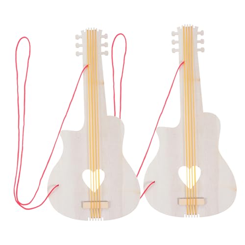 ERINGOGO 2 Stück Unvollendete Holz Gitarre für DIY Graffiti Gitarre Bastelset für Kreatives Malen Sicheres Holzmaterial für Kleinkinder und Vorschulkinder ERINGOGO 2 Stück Unvollendete Holz Gitarre für DIY Graffiti Gitarre Bastelset für Kreatives Malen Sicheres Holzmaterial für Kleinkinder und Vorschulkinder von ERINGOGO