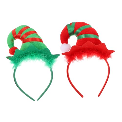 ERINGOGO 2 Stück Weihnachtlicher Haarreif Teilig mit Glöckchen und Federn Kreative Elfenhut Kopfbedeckung für Karneval Kostüm und Festtagsfeiern Langlebiger Rahmen für Erwachsene ERINGOGO 2 Stück Weihnachtlicher Haarreif Teilig mit Glöckchen und Federn Kreative Elfenhut Kopfbedeckung für Karneval Kostüm und Festtagsfeiern Langlebiger Rahmen für Erwachsene von ERINGOGO