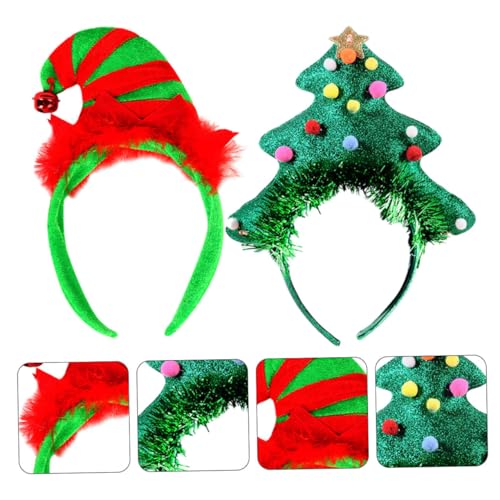 ERINGOGO 2 Stück Weihnachts Clown Haarreifen mit Glocken Lustiges Party Accessoire für Karneval Bühnenauftritte Fasching Einzigartige Kopfbedeckung für Frauen ERINGOGO 2 Stück Weihnachts Clown Haarreifen mit Glocken Lustiges Party Accessoire für Karneval Bühnenauftritte Fasching Einzigartige Kopfbedeckung für Frauen von ERINGOGO