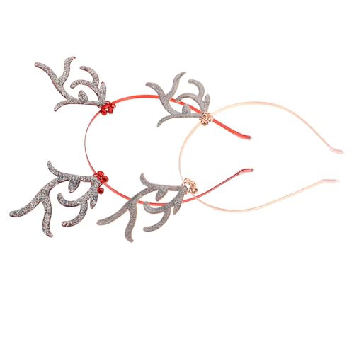 ERINGOGO 2 Stück Weihnachts Haarreif mit Strass Hirschgeweih Festival Stirnband in Roségold und Rot Langlebiger Haarschmuck für Weihnachtsfeier Geburtstag und Karneval ERINGOGO 2 Stück Weihnachts Haarreif mit Strass Hirschgeweih Festival Stirnband in Roségold und Rot Langlebiger Haarschmuck für Weihnachtsfeier Geburtstag und Karneval von ERINGOGO