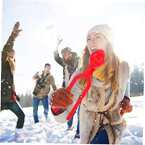 ERINGOGO 2 Stück Winter Schneeballzange Teilig mit Komfortablem Griff Kinderfreundliches Outdoor zum Schneeballmachen Praktische Frostschutz Clip für Spaßige Schneekämpfe Zufällige Farbe von ERINGOGO