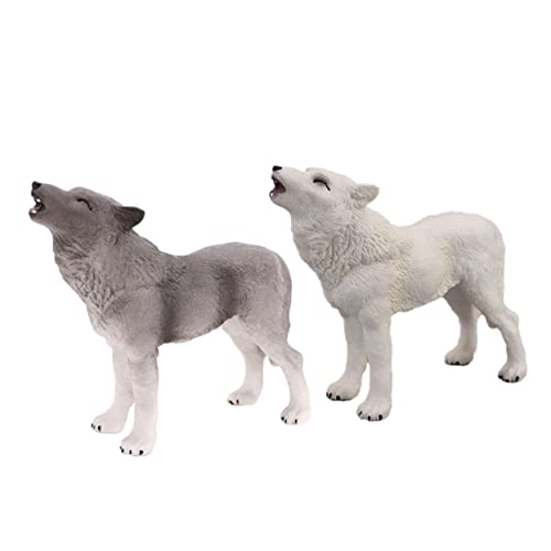 ERINGOGO 2 Stück Wolf Modellfiguren aus Realistische Tierornamente für Pädagogisches und Dekoration Lernspielzeug Tierkenntnis und Kreativität ERINGOGO 2 Stück Wolf Modellfiguren aus Realistische Tierornamente für Pädagogisches und Dekoration Lernspielzeug Tierkenntnis und Kreativität von ERINGOGO