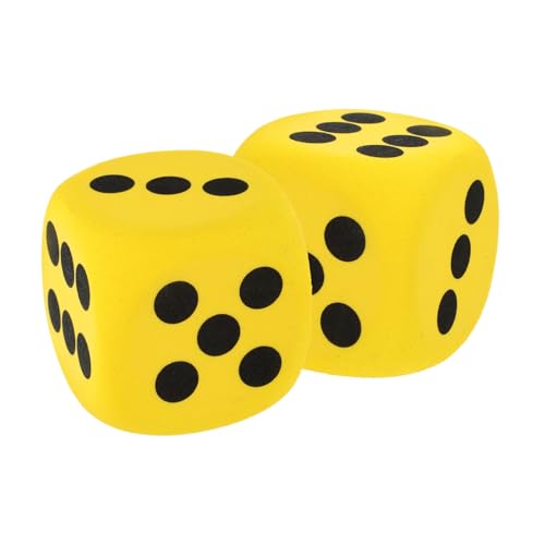 ERINGOGO 2 Stück große Würfel für spielwürfel interaktive Spiele Schaumstoffspielzeug Lernspielzeug Schaumwürfel große Schaumstoffwürfel lustige Würfel Eva Yellow ERINGOGO 2 Stück große Würfel für spielwürfel interaktive Spiele Schaumstoffspielzeug Lernspielzeug Schaumwürfel große Schaumstoffwürfel lustige Würfel Eva Yellow von ERINGOGO