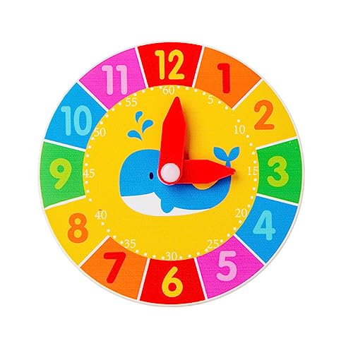 ERINGOGO 2 Stücke Holz Lernspielzeug Uhr für Cartoon Lernuhr aus Holz Kognitive Spieluhr Blumen Stil Pädagogisches für Kleinkinder Uhrzeit und Koordination ERINGOGO 2 Stücke Holz Lernspielzeug Uhr für Cartoon Lernuhr aus Holz Kognitive Spieluhr Blumen Stil Pädagogisches für Kleinkinder Uhrzeit und Koordination von ERINGOGO