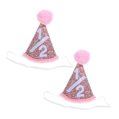 ERINGOGO 2 Stücke Infant Geburtstag Krone Hut Glitter Halb Geburtstag Party Stirnband Baby Hut Dekoration Photo Booth Prop ERINGOGO 2 Stücke Infant Geburtstag Krone Hut Glitter Halb Geburtstag Party Stirnband Baby Hut Dekoration Photo Booth Prop von ERINGOGO