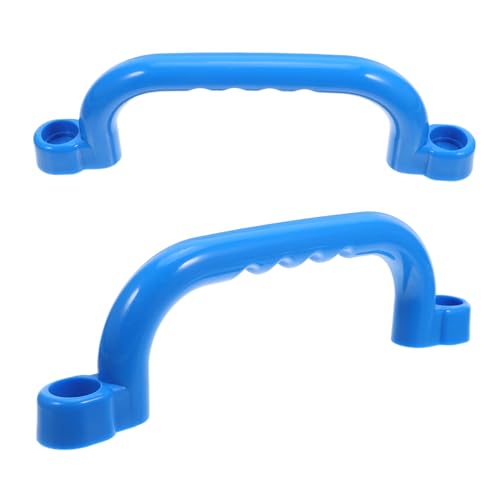 ERINGOGO 2 Stücke Kinderspielgriff Klettergriffe Für Kleinkind -kletterspielzeug Im Freien Outdoor Grab Bar Spielplatzgriffe Sicherheitsklettergriffe Plastik Himmelblau von ERINGOGO