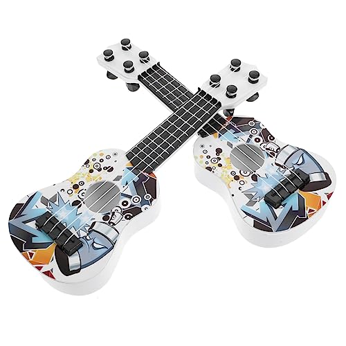 ERINGOGO 2 Stücke Kunststoff Kinder Guitar Toys Miniaturinstrument Musical Lernspielzeug ERINGOGO 2 Stücke Kunststoff Kinder Guitar Toys Miniaturinstrument Musical Lernspielzeug von ERINGOGO