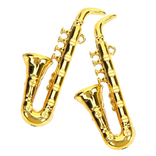 ERINGOGO Miniatur-Saxophon-Sets Mini-musikinstrumente Aus Kunststoff Für Sammler Und Dekoration von ERINGOGO
