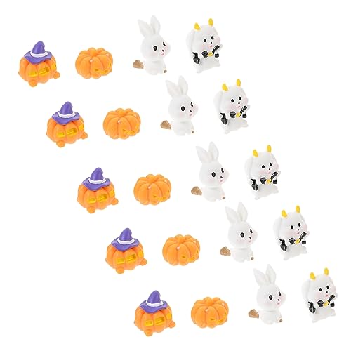 ERINGOGO 20 Stück Halloween-Miniatur-Ornamente, Kunstharz-Puppen, Mikro-landschaftsbau-Layout-Requisiten ERINGOGO 20 Stück Halloween-Miniatur-Ornamente, Kunstharz-Puppen, Mikro-landschaftsbau-Layout-Requisiten von ERINGOGO