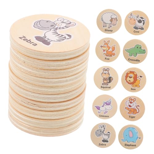 ERINGOGO 20 Stück Holz Memory Teiliges für Montessori Lernspiel mit Tiermotiven Fördert Gedächtnis und Konzentration Sicheres Holzmaterial für Interaktive Familienaktivitäten ERINGOGO 20 Stück Holz Memory Teiliges für Montessori Lernspiel mit Tiermotiven Fördert Gedächtnis und Konzentration Sicheres Holzmaterial für Interaktive Familienaktivitäten von ERINGOGO
