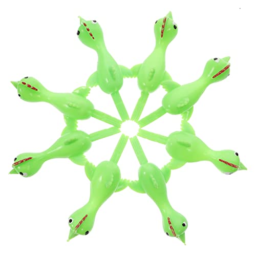 ERINGOGO 20 Stück Katapult-Küken- hühner Klebriges lustiges Stress-Relax- Cartoon-Huhn- Kinderversorgung Vinyl Green von ERINGOGO