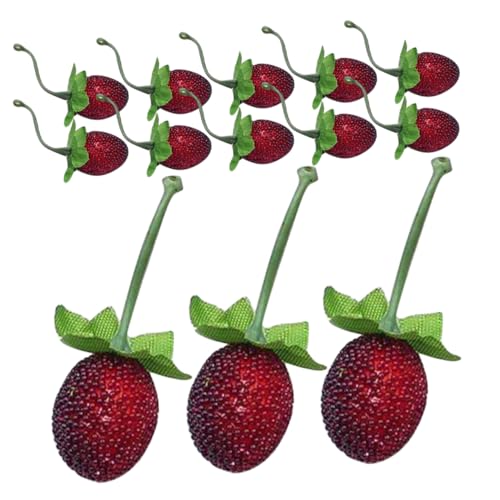 ERINGOGO 20 Stück Künstliche Wildobst Dekoration Simulations Obst Dekoration Künstliches Obst Zubehör Künstliche Früchte Gefälschtes Obst Themenbedarf Gefälschte Lebensmittel von ERINGOGO