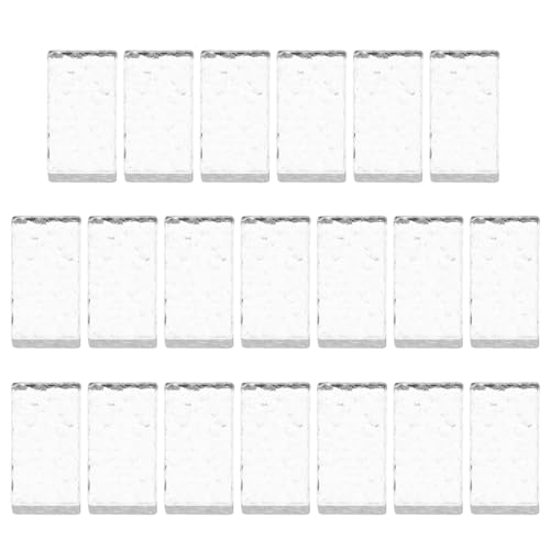 ERINGOGO 20 Stück Maßstab Realistische Klare Glasbausteine Rechteckige Miniaturbausteine für DIY Bastelprojekte Dekorative Mikro Szenen Langlebig und Pflegeleicht ERINGOGO 20 Stück Maßstab Realistische Klare Glasbausteine Rechteckige Miniaturbausteine für DIY Bastelprojekte Dekorative Mikro Szenen Langlebig und Pflegeleicht von ERINGOGO