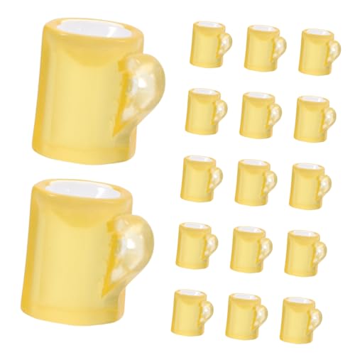 ERINGOGO 20 Stück Mini-Bierkrug Dollhouse Dekorationen Dekoration für Puppenhäuser Miniaturen Puppenhauszubehör Küchenzubehör für Puppenstuben Miniaturglas Minature Dinge Harz Gelb ERINGOGO 20 Stück Mini-Bierkrug Dollhouse Dekorationen Dekoration für Puppenhäuser Miniaturen Puppenhauszubehör Küchenzubehör für Puppenstuben Miniaturglas Minature Dinge Harz Gelb von ERINGOGO