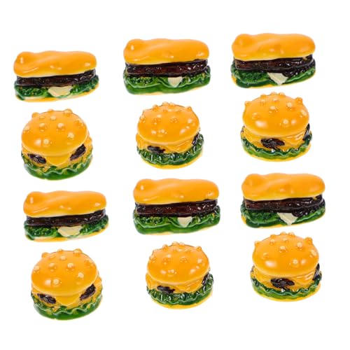 ERINGOGO 20 Stück Mini-Hamburger-spielzeugzubehör Miniaturfutter Miniaturburger Burger-Requisiten Lebensmittelverzierungen Simulation Hamburger Requisiten Miniatur-Burger- Plastik von ERINGOGO