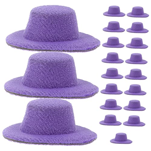 ERINGOGO 20 Stück Mini Hüte Puppenhut Mini Cowboyhut Winzige Hüte Zum Basteln Rosa Hut Mini Für Hüte Miniatur Partyhüte Miniatur Hüte Miniaturen Winzige Bastelhüte von ERINGOGO