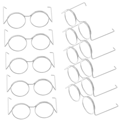 ERINGOGO 20 Stück Kleiner Puppenbrillenrahmen aus Metall Linsenlos Puppen Ankleidebrille für Kreative Spielideen ERINGOGO 20 Stück Kleiner Puppenbrillenrahmen aus Metall Linsenlos Puppen Ankleidebrille für Kreative Spielideen von ERINGOGO