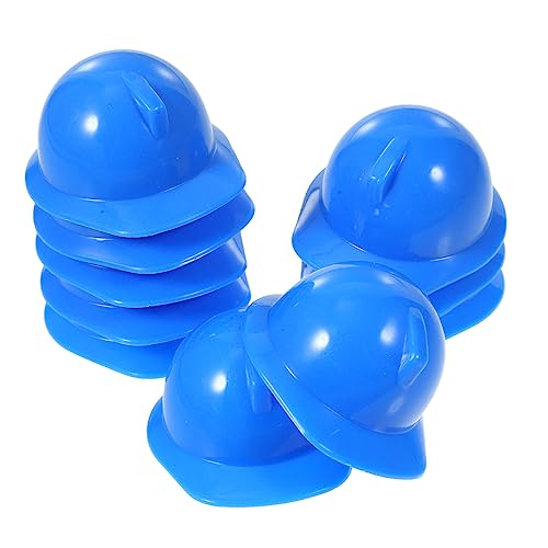 ERINGOGO 20 Stück Miniatur Bauhelm Plastik Mini Hüte für Puppen und Partydekoration Vielseitige Accessoires für Geburtstagsfeiern und Feiertagsfeiern als Kuchen und Flaschen Dekoration von ERINGOGO