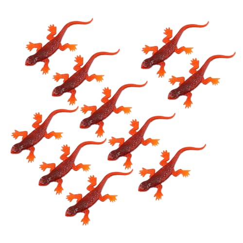 ERINGOGO 20 Stück Partyspielzeug Realistische Geckofiguren Simulations-Gecko Simulation Gecko- Halloween-Trick-Requisiten Gecko-Modelle Aus Kunststoff Wohnkultur Partygeschenke PVC von ERINGOGO
