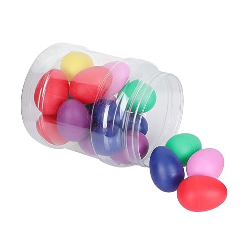 ERINGOGO 20 Stück Percussion Sand Egg Eierbecher Für Babys Instrumente Rassel -Musical Egg Maracas Shaker Schlaginstrument Schlaginstrument-Eier Plastik Zufällige Farbe von ERINGOGO