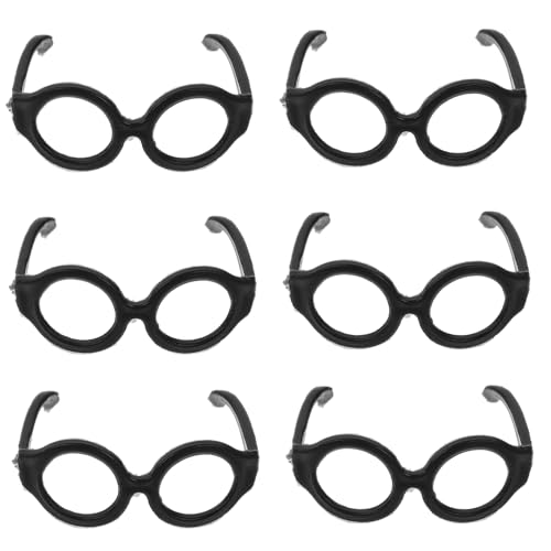 ERINGOGO 20 Stück Puppenbrille Miniatur-Brillen-Requisiten entzückende Mini-Brille Puppe verkleiden Zubehör dekorative Glasdekore Puppengläser zur Dekoration Plastik Black ERINGOGO 20 Stück Puppenbrille Miniatur-Brillen-Requisiten entzückende Mini-Brille Puppe verkleiden Zubehör dekorative Glasdekore Puppengläser zur Dekoration Plastik Black von ERINGOGO