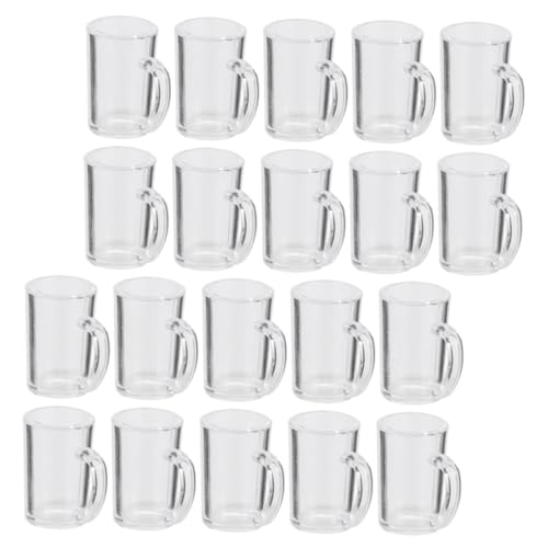 ERINGOGO 20 Stück Puppenhaus-Becher Tassen Desktop-mini-bierkrüge Desktop-miniaturbecher Puppenhaus-bierbecher-Modell-dekore Getränke-bierbecher-Modell Wohnkultur Harz von ERINGOGO