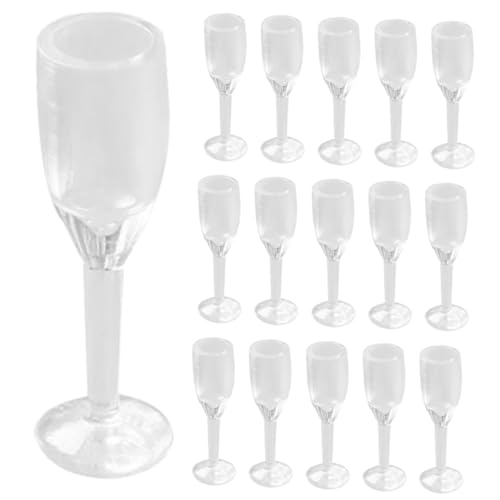ERINGOGO Miniatur-hausdekor 20-teiliges Mini-cocktailgläser-Set Im Maßstab 112 Realistische Miniatur-weingläser Für Puppenhaus von ERINGOGO