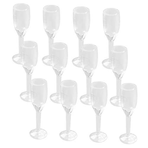 ERINGOGO 20 Stück Puppenhaus plastiktisch plastikenten dekoringe modellieren Photo Kaffeebecher Party Deckel Behälter Trinken Miniatur-Cocktailbechermodell Mikrobrille Transparent von ERINGOGO