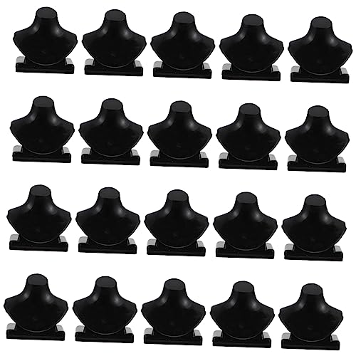 ERINGOGO 20 Stück Puppenkettenhalter puppenhausmöbel doll Accessories Puppen Schmuckhalter Anzeige Leinen winzig Spielhaus-Halskettenmodell Halsketten-Ausstellungsmodell Plastik Black ERINGOGO 20 Stück Puppenkettenhalter puppenhausmöbel doll Accessories Puppen Schmuckhalter Anzeige Leinen winzig Spielhaus-Halskettenmodell Halsketten-Ausstellungsmodell Plastik Black von ERINGOGO