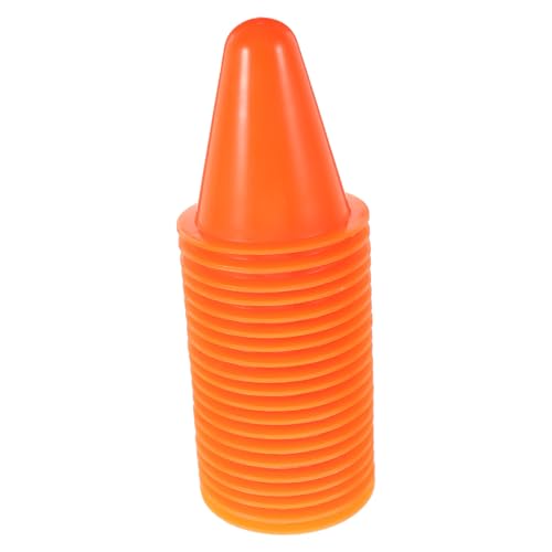 ERINGOGO 20 Stück Rollschuh Stapel Orangefarbene Verkehrskegel Party Dekorationen Weich Zum Skaten – Mini Für Erwachsene Sport Mini Skating Markierungskegel Kleine von ERINGOGO