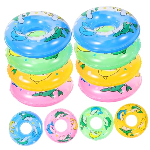 ERINGOGO 20 Stück Schwimmring schwimmendes Kind klein Schwimmbad Miniatur-Schwimmringmodell Wasserspielzeug Schwimmzubehör Badespielzeug Mini-Schwimmring Schwimmspielzeug PVC von ERINGOGO