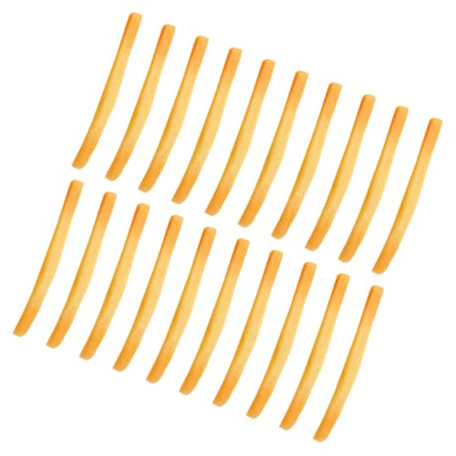 ERINGOGO 20 Stück Simulation Französisch Frites Modell Gefälschte Pommes Realistische Lebensmittel Küche Französisch Frites Spielzeug Gefälschte Lebensmittel Modelle Künstliche Pommes von ERINGOGO