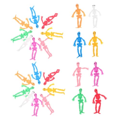 ERINGOGO 20 Stück Teiliges Bunte Mini Skelett Stretchspielzeuge aus TPR Lustige Stressabbau Spielzeuge für Partygeschenke und Witzige Mitgebsel für Feierlichkeiten und Kollegen ERINGOGO 20 Stück Teiliges Bunte Mini Skelett Stretchspielzeuge aus TPR Lustige Stressabbau Spielzeuge für Partygeschenke und Witzige Mitgebsel für Feierlichkeiten und Kollegen von ERINGOGO