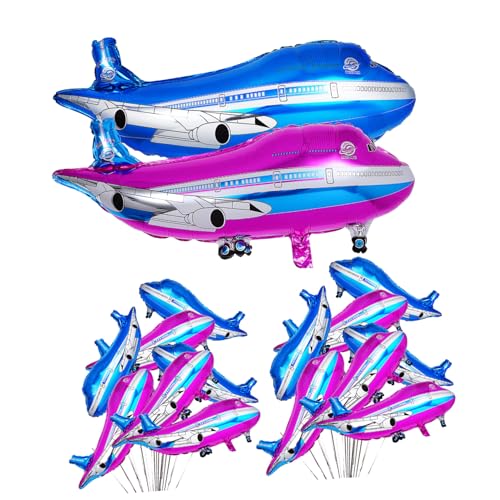 ERINGOGO 20 Stück Teiliges Folienflugzeug Luftballons Leichtes Aufblasbares Partydeko Zubehör für Geburtstagsfeiern und Themenpartys Einfache Befüllung mit Luft oder Helium Lebendige ERINGOGO 20 Stück Teiliges Folienflugzeug Luftballons Leichtes Aufblasbares Partydeko Zubehör für Geburtstagsfeiern und Themenpartys Einfache Befüllung mit Luft oder Helium Lebendige von ERINGOGO