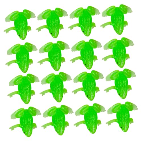 ERINGOGO 20 Stück Teiliges Froschmodell aus TPR Realistische Mini Froschfiguren als Lernspielzeug und Dekoration für Kinderzimmer Aquarium Garten und Bonsai Langlebig und Detailreich von ERINGOGO