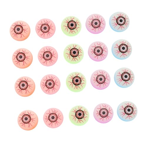 ERINGOGO 20 Stück Teiliges Halloween Augen Bunte Elastische Augäpfel Realistische Party Deko Mitgebsel für Jungen Mädchen Gruselige Halloween Goodie Bag Füller Zufällige ERINGOGO 20 Stück Teiliges Halloween Augen Bunte Elastische Augäpfel Realistische Party Deko Mitgebsel für Jungen Mädchen Gruselige Halloween Goodie Bag Füller Zufällige von ERINGOGO