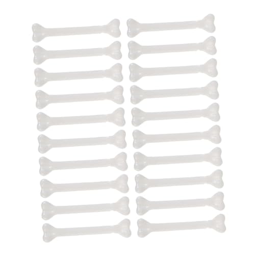 ERINGOGO 20 Stück Teiliges Halloween Deko Plastik Knochendeko Realistische Kleine Skelettteile für Gruselige Party Kostümzubehör und Spukhausdekoration von ERINGOGO