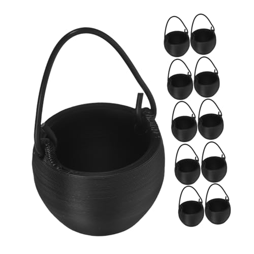 ERINGOGO 20stücke Mini Für Halloween-Dekoration Kleiner Plastikkessel Als Requisit Für Spukhäuser Miniatur-kesselornament Für Party Und Basteln ERINGOGO 20stücke Mini Für Halloween-Dekoration Kleiner Plastikkessel Als Requisit Für Spukhäuser Miniatur-kesselornament Für Party Und Basteln von ERINGOGO