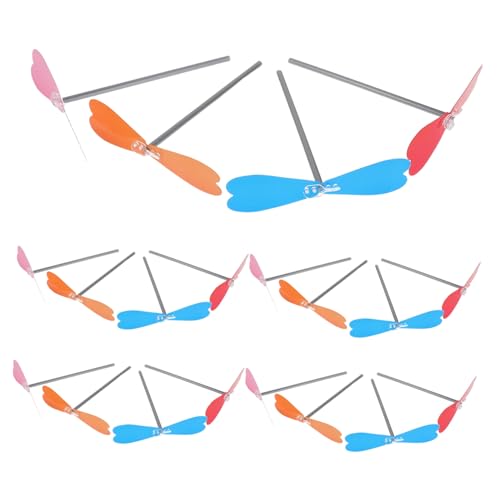 ERINGOGO 20 Stück Teiliges Handflieger Propeller aus Bambus Kreatives DIY Flugspielzeug für Fördert Motorische Fähigkeiten und Naturerfahrung für Outdoor-Spiele und Lernaktivitäten von ERINGOGO