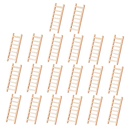 ERINGOGO 20 Stück Teiliges Holzleitern DIY Puppenhaus Zubehör Mini Treppen für Kreative Fotorequisiten und Garten Deko für Bastelprojekte ERINGOGO 20 Stück Teiliges Holzleitern DIY Puppenhaus Zubehör Mini Treppen für Kreative Fotorequisiten und Garten Deko für Bastelprojekte von ERINGOGO