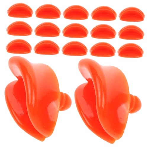 ERINGOGO 20 Stück Teiliges Mini Entenschnabel DIY Zubehör aus Kunststoff mit Gewindedesign Stabile Befestigung Ersatzteil für Entenspielzeug Umweltfreundlich und Sicher von ERINGOGO