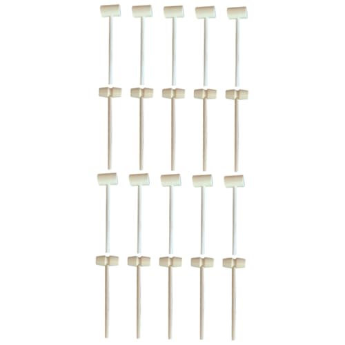 ERINGOGO 20 Stück Teiliges Mini Holzhammer Holzspielzeug mit Glatter Oberfläche Sicher für DIY Kuchen Hämmer und Handtrainingsspielzeug aus Natürlichem Holz ERINGOGO 20 Stück Teiliges Mini Holzhammer Holzspielzeug mit Glatter Oberfläche Sicher für DIY Kuchen Hämmer und Handtrainingsspielzeug aus Natürlichem Holz von ERINGOGO
