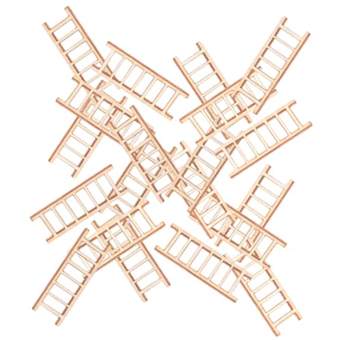 ERINGOGO 20 Stück Teiliges Mini Holzleitern für Puppenhaus Dekoration Realistische Mikro Landschaftsleiter DIY Zubehör für Miniaturhäuser Garten Deko Fotografie Requisiten Handgefertigte ERINGOGO 20 Stück Teiliges Mini Holzleitern für Puppenhaus Dekoration Realistische Mikro Landschaftsleiter DIY Zubehör für Miniaturhäuser Garten Deko Fotografie Requisiten Handgefertigte von ERINGOGO
