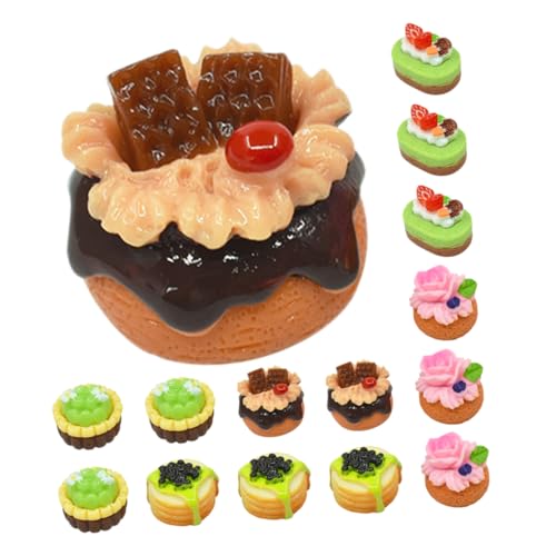 ERINGOGO 20 Stück Teiliges Mini Kuchen Modell für Puppenhaus Realistische Nachbildung von Dekoration für DIY Küchen und Mini Fotorequisite und Sammlerstück ERINGOGO 20 Stück Teiliges Mini Kuchen Modell für Puppenhaus Realistische Nachbildung von Dekoration für DIY Küchen und Mini Fotorequisite und Sammlerstück von ERINGOGO