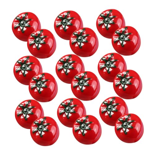 ERINGOGO 20 Stück Teiliges Mini Künstliche Tomaten aus Harz Realistische Fruchtmodelle für Deko Basteln und Puppenhaus Langlebige Simulation Künstliches Gemüse Detailgetreu und Farbecht von ERINGOGO