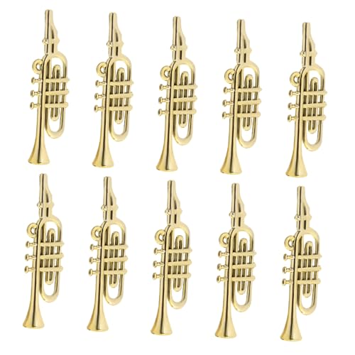 ERINGOGO 20 Stück Teiliges Mini Musikinstrument Modell aus Kunststoff Goldfarben DIY Weihnachtsbaum Anhänger Miniatur Instrumente für Weihnachtsdeko Party-giveaways und Bastelarbeiten ERINGOGO 20 Stück Teiliges Mini Musikinstrument Modell aus Kunststoff Goldfarben DIY Weihnachtsbaum Anhänger Miniatur Instrumente für Weihnachtsdeko Party-giveaways und Bastelarbeiten von ERINGOGO